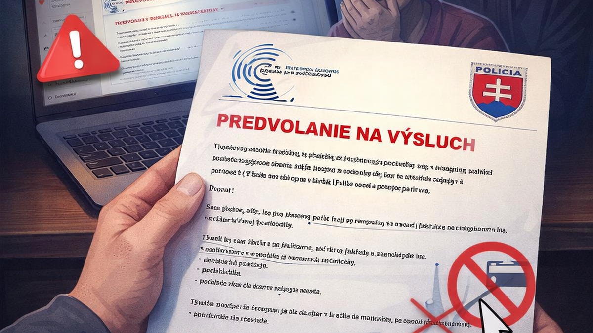 Falošná „predvolanka od polície“ zaplavuje emaily. Ide o podvod