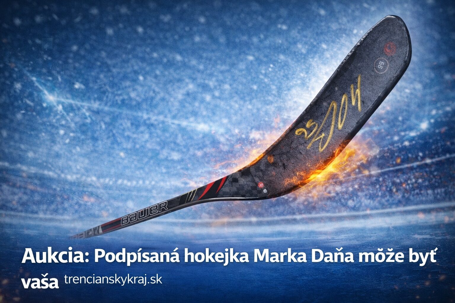 Aukcia, ktorá pomáha: Podpísaná hokejka Marka Daňa môže byť vaša