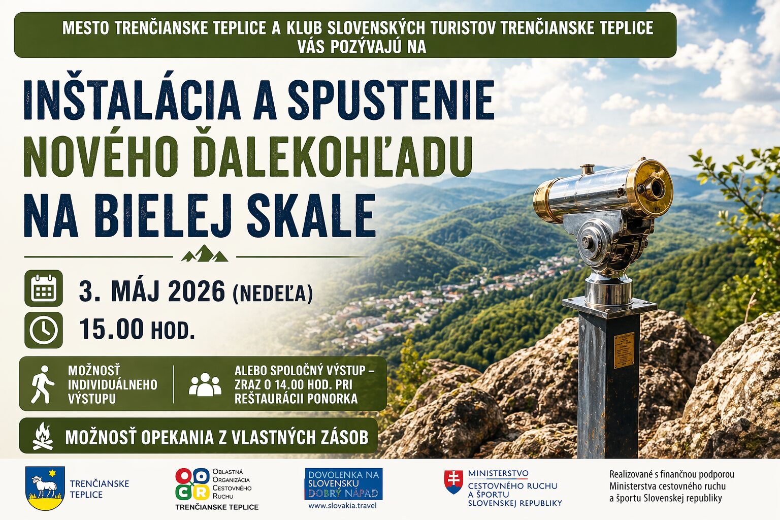 Na Bielej skale pribudne nový ďalekohľad. Otvoria ho pre verejnosť začiatkom mája