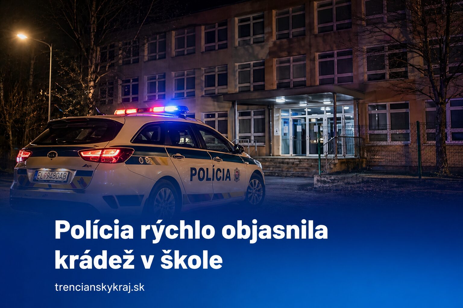 Polícia v Púchove rýchlo objasnila krádež v škole