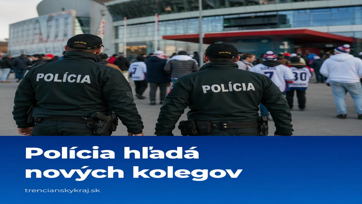 Polícia láka nových kolegov priamo pred štadiónom v Trenčíne
