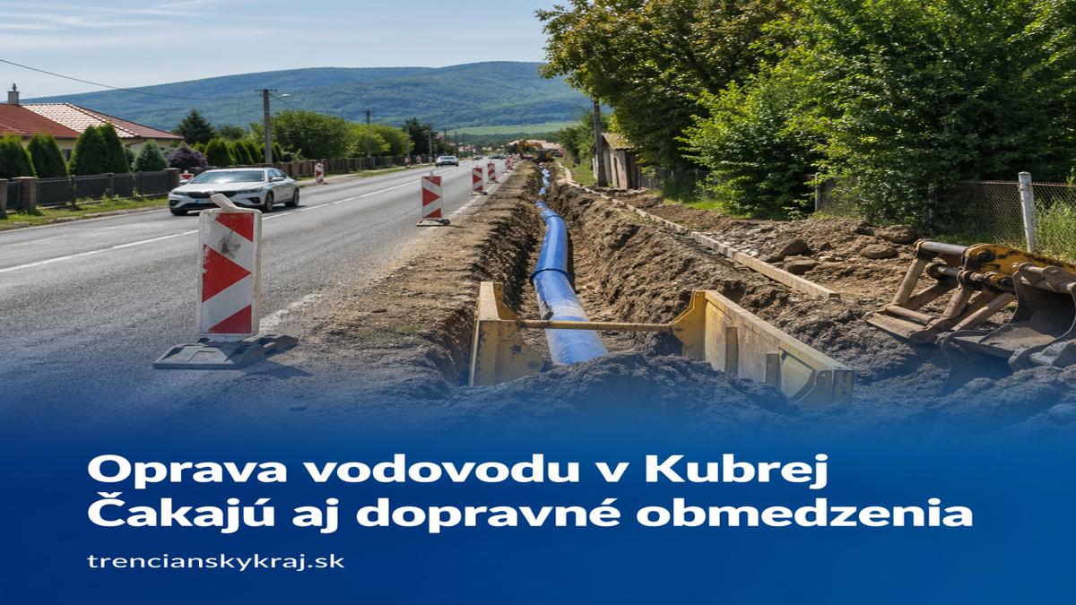 V Kubrej opravia takmer kilometer vodovodného privádzača