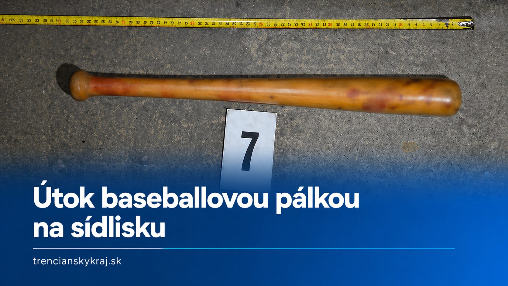 Brutálny útok na sídlisku: Muž bil pálkou, skončil vo väzbe