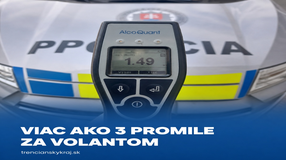 VIAC AKO 3 PROMILE ZA VOLANTOM: Jazda, ktorá mohla skončiť tragédiou