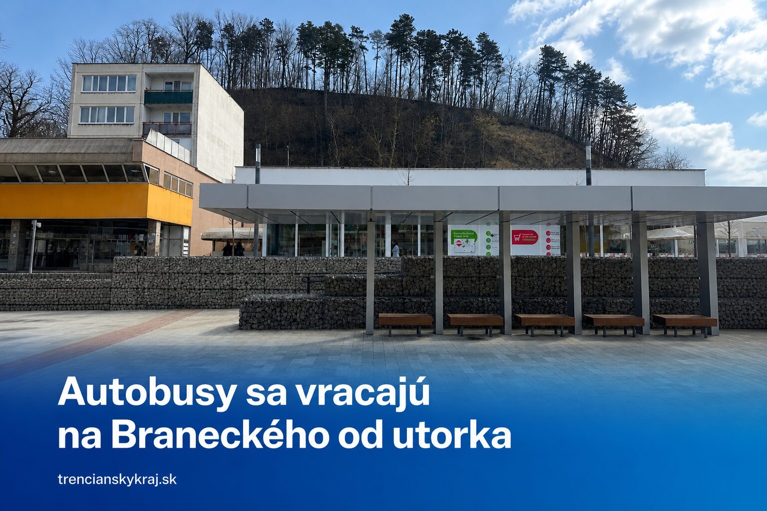 Autobusy sa vracajú na Braneckého. Vynovená zastávka začne slúžiť od utorka
