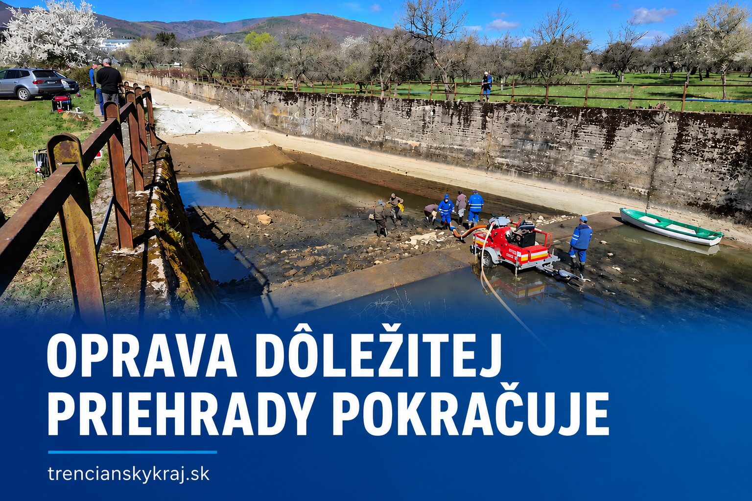 Nitrianske Rudno čaká oprava dôležitej časti vodnej stavby