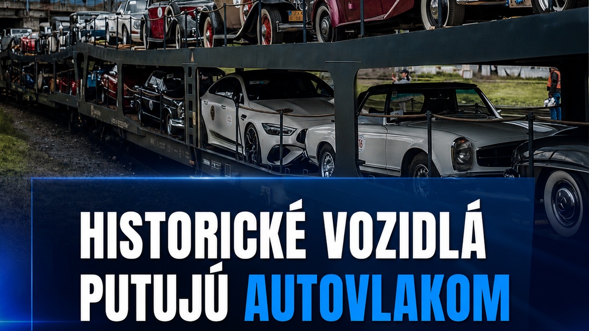 Unikátny autovlak pôjde aj cez Trenčín. Historické vozidlá poputujú naprieč Slovenskom