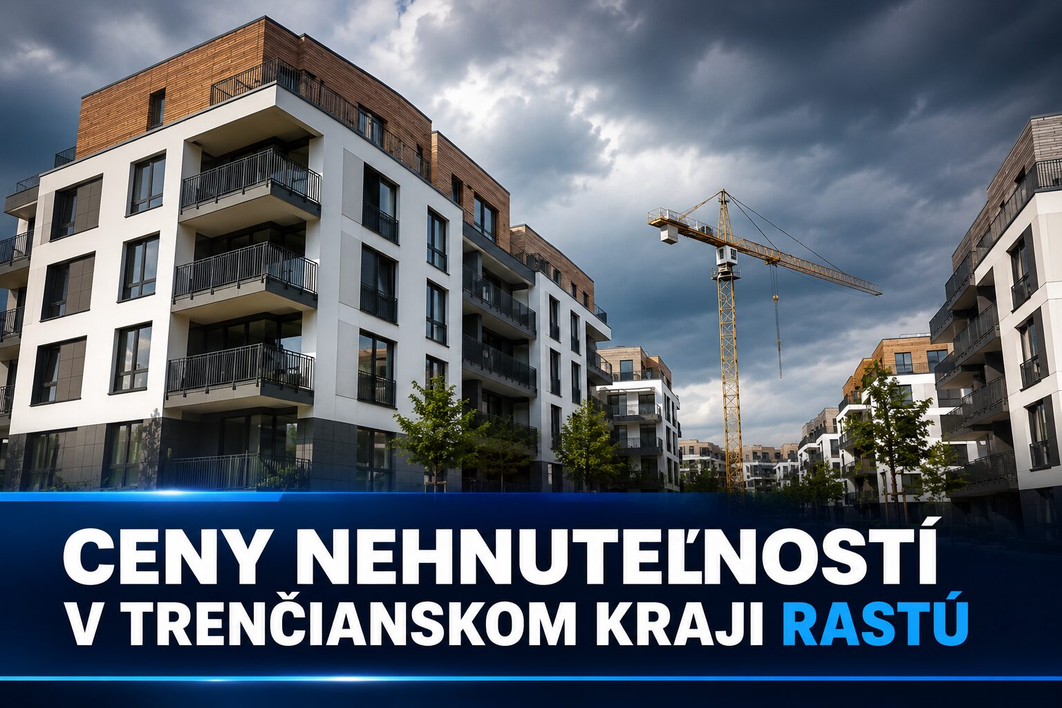 Ceny nehnuteľností v Trenčianskom kraji rastú. Novostavby zdraželi výraznejšie ako staršie byty