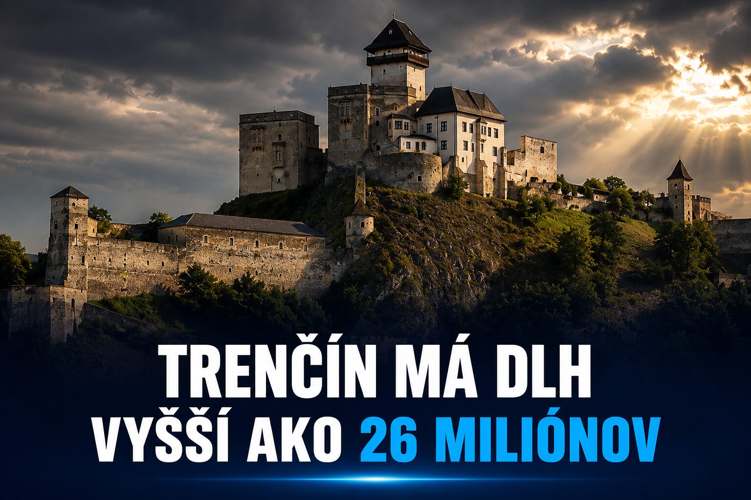Trenčín eviduje dlh 26,7 milióna eur. Mesto však zatiaľ hospodári s prebytkom