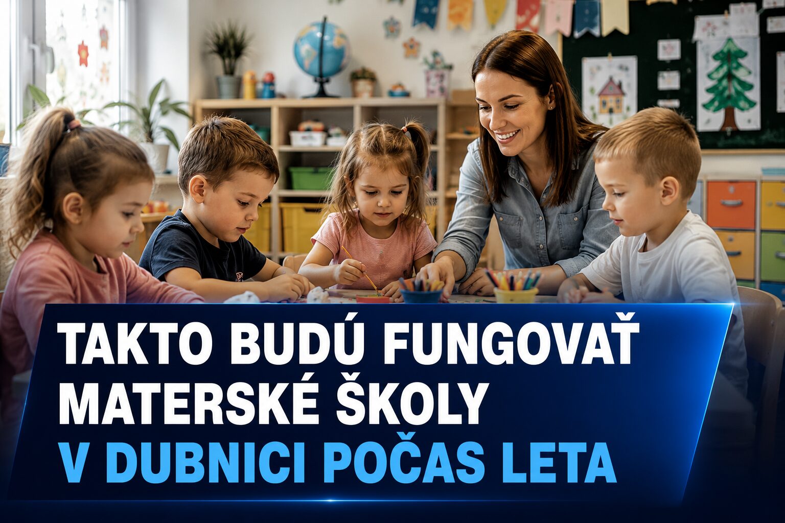 Letná prevádzka škôlok v Dubnici nad Váhom: Mesto zverejnilo harmonogram na prázdniny 2026