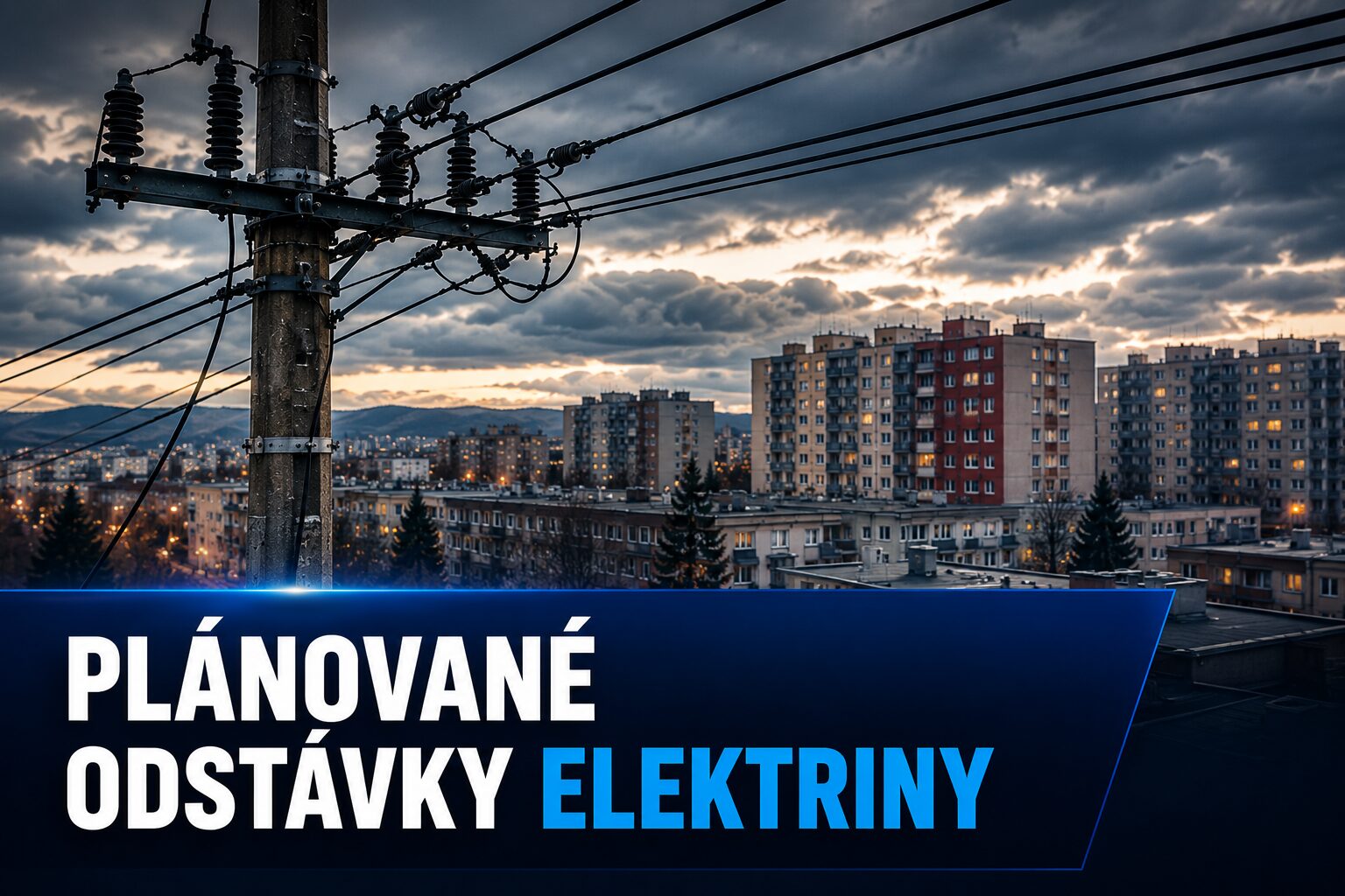 V Trenčíne pribudli plánované odstávky elektriny. Dotknú sa viacerých ulíc