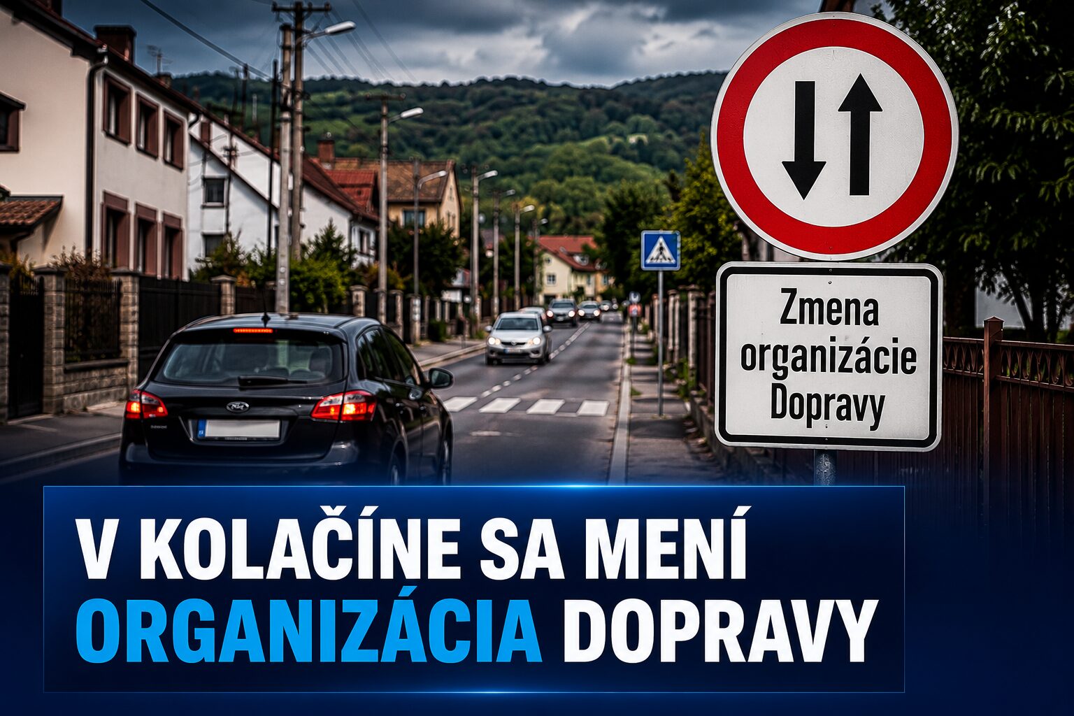 V Kolačíne sa mení organizácia dopravy. Vodičov čakajú nové pravidlá