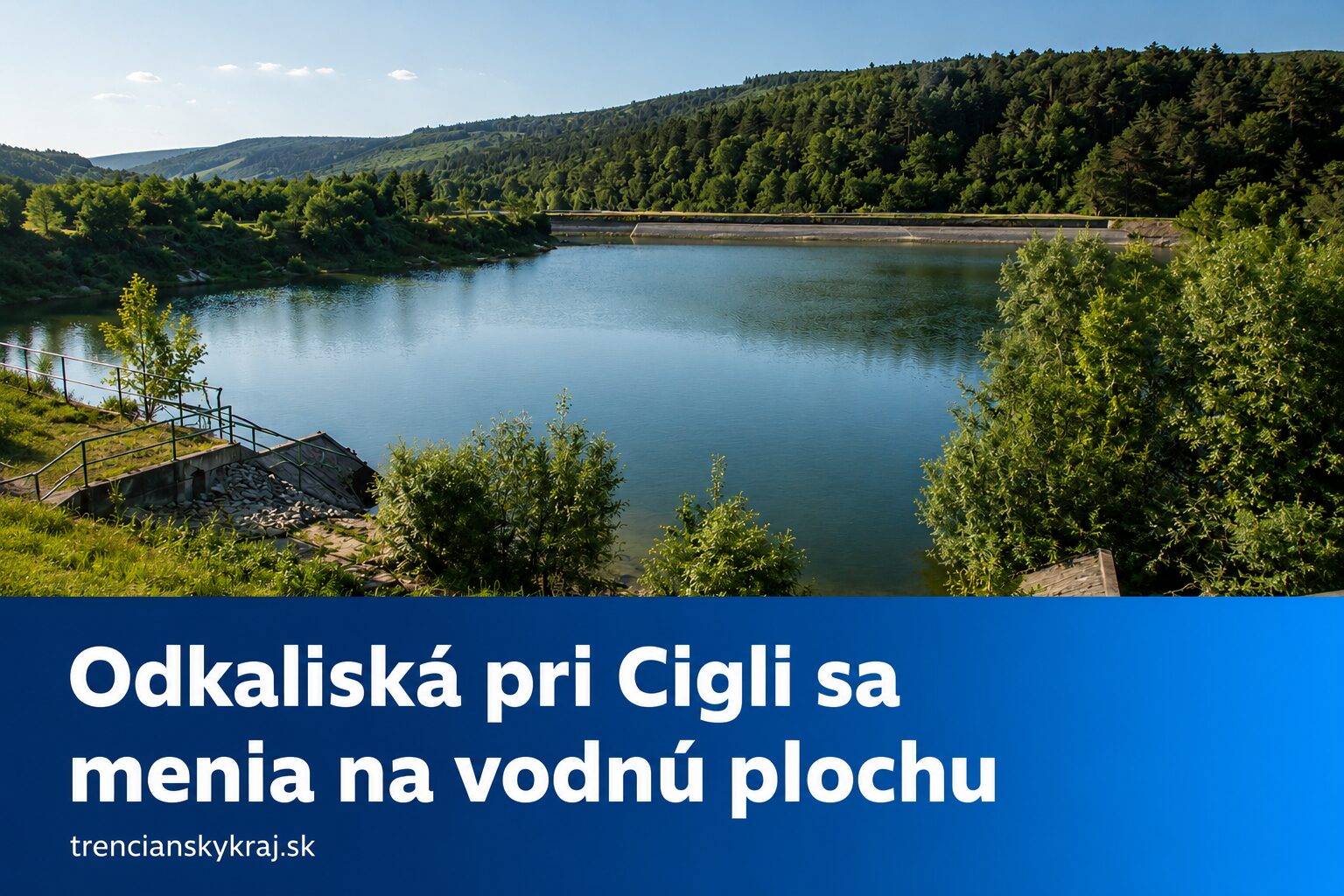 Odkaliská po bani Cigeľ sa majú zmeniť na vodnú plochu a rekreačnú zónu