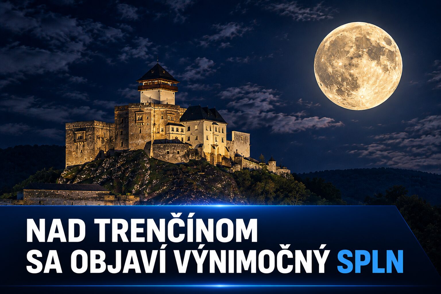 Nad Trenčínom sa objaví výnimočný spln. Nočná obloha môže tento víkend poriadne zaujať