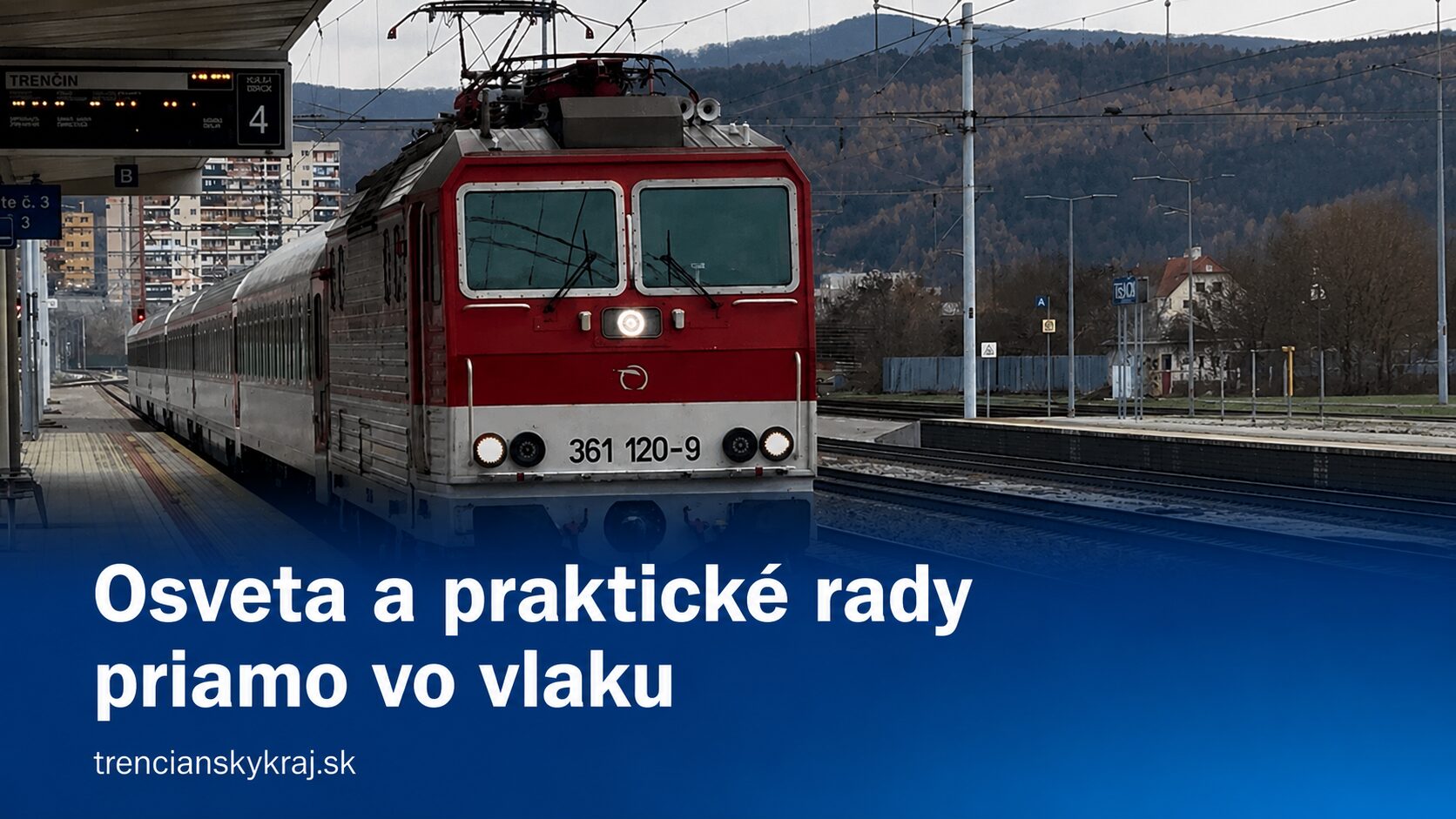Osveta priamo vo vlaku: ZSSK a Červený kríž ukážu cestujúcim, ako sa pripraviť na prírodné katastrofy