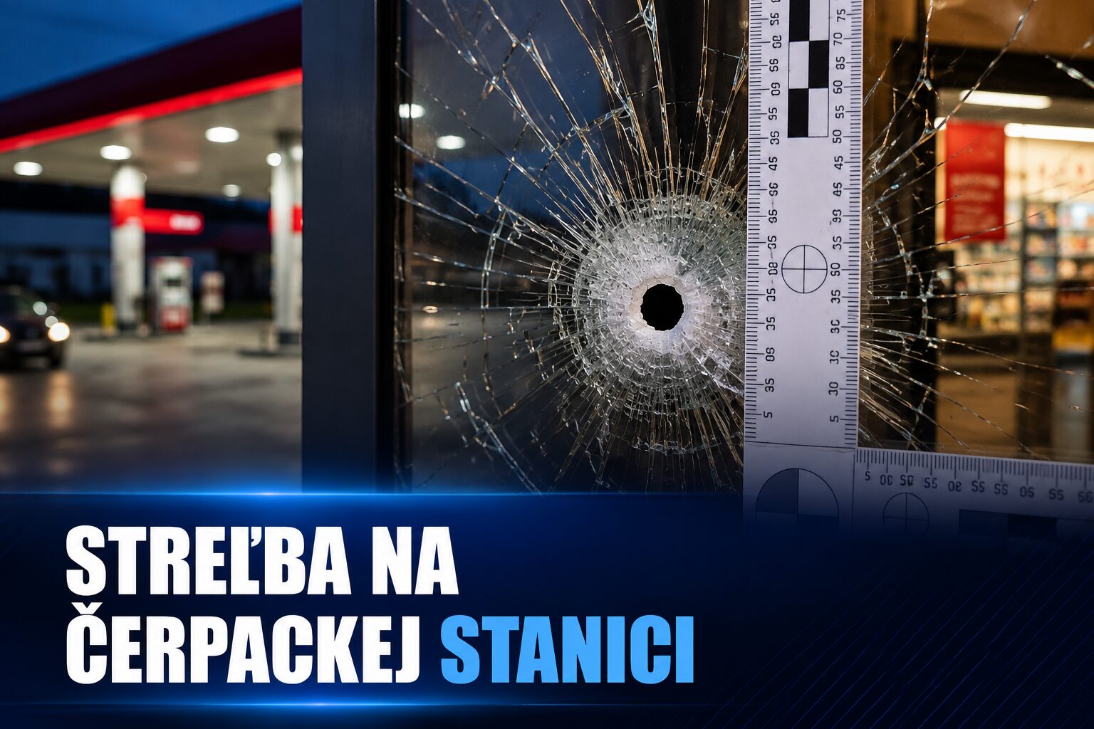 Streľba na čerpacej stanici v Trenčíne. Polícia pátra po páchateľovi