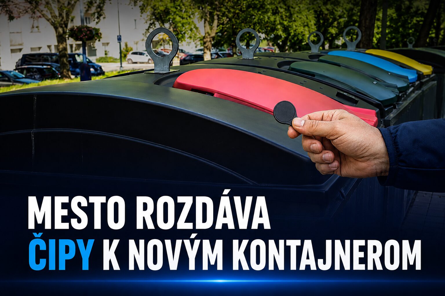 V Dubnici začali rozdávať čipy k novým polopodzemným kontajnerom