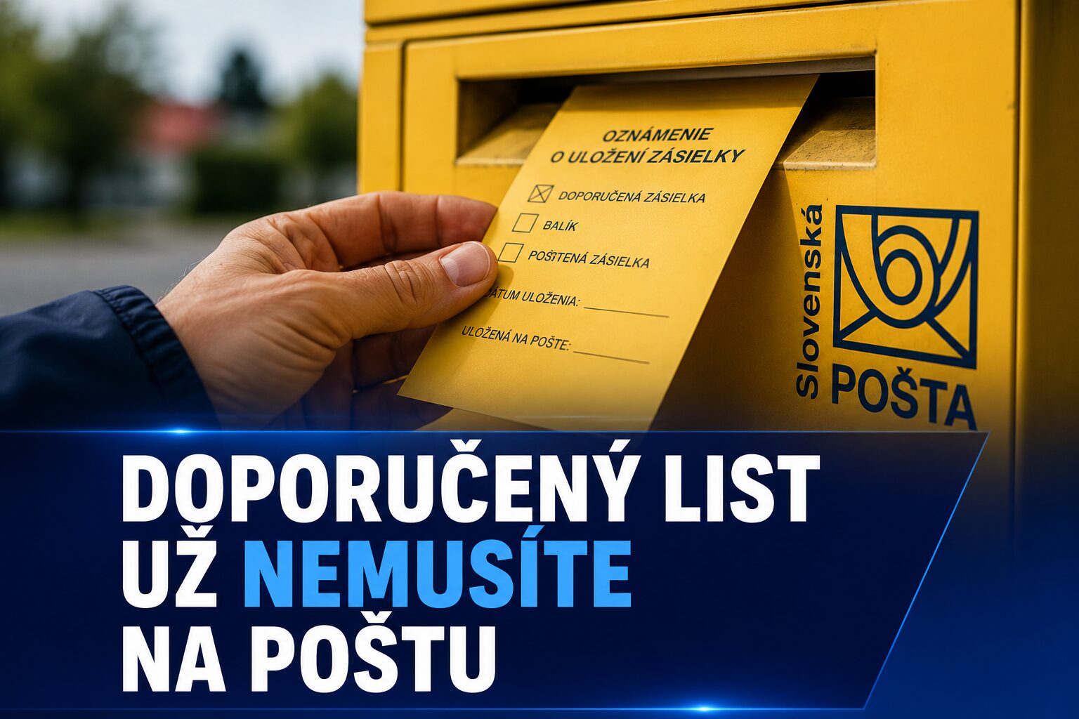 Doporučený list už nemusíte vyzdvihovať na pošte. Slovenská pošta priniesla novinku