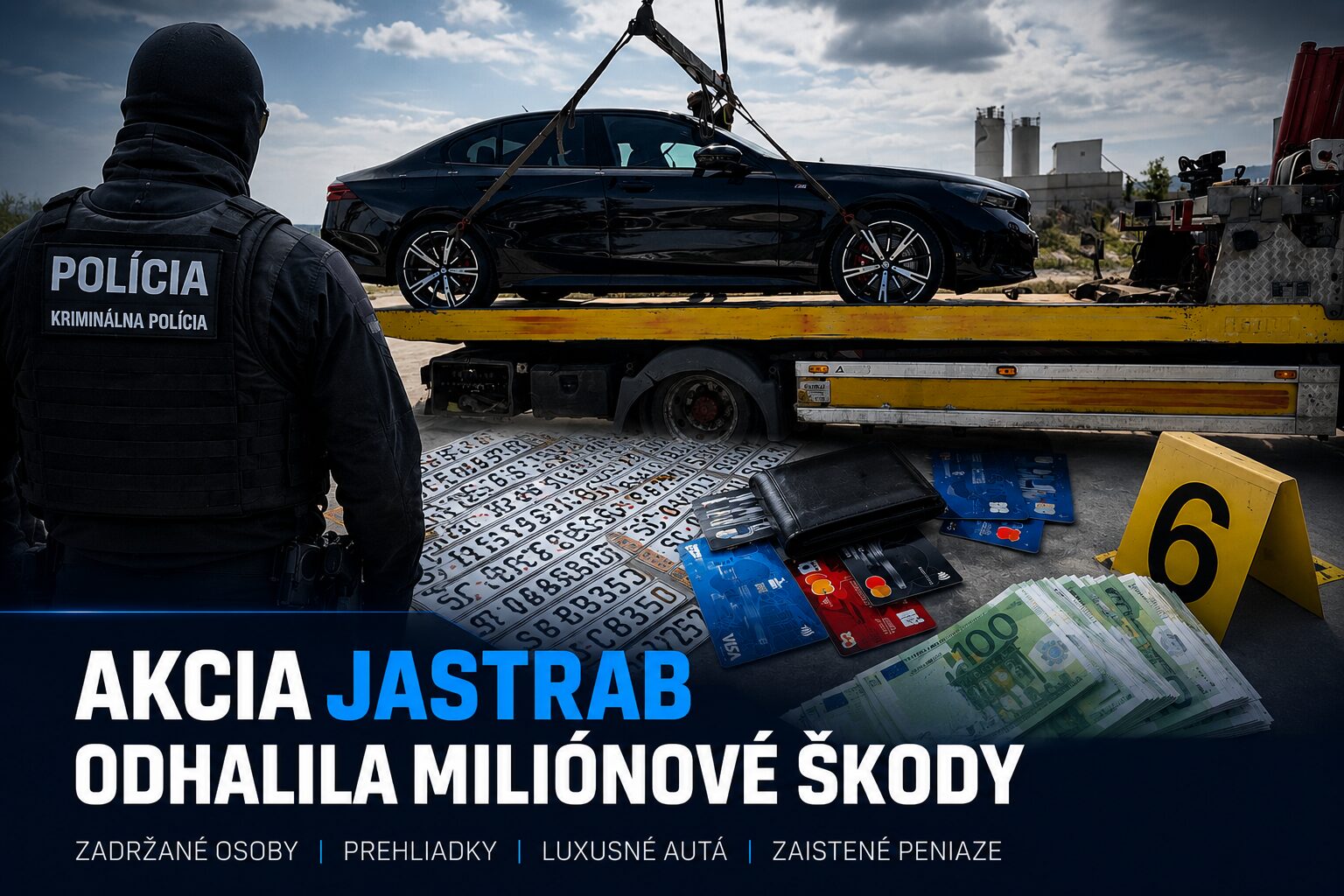 Polícia zasahovala v Trenčianskom a Bratislavskom kraji. Škoda má presiahnuť 3,7 milióna eur