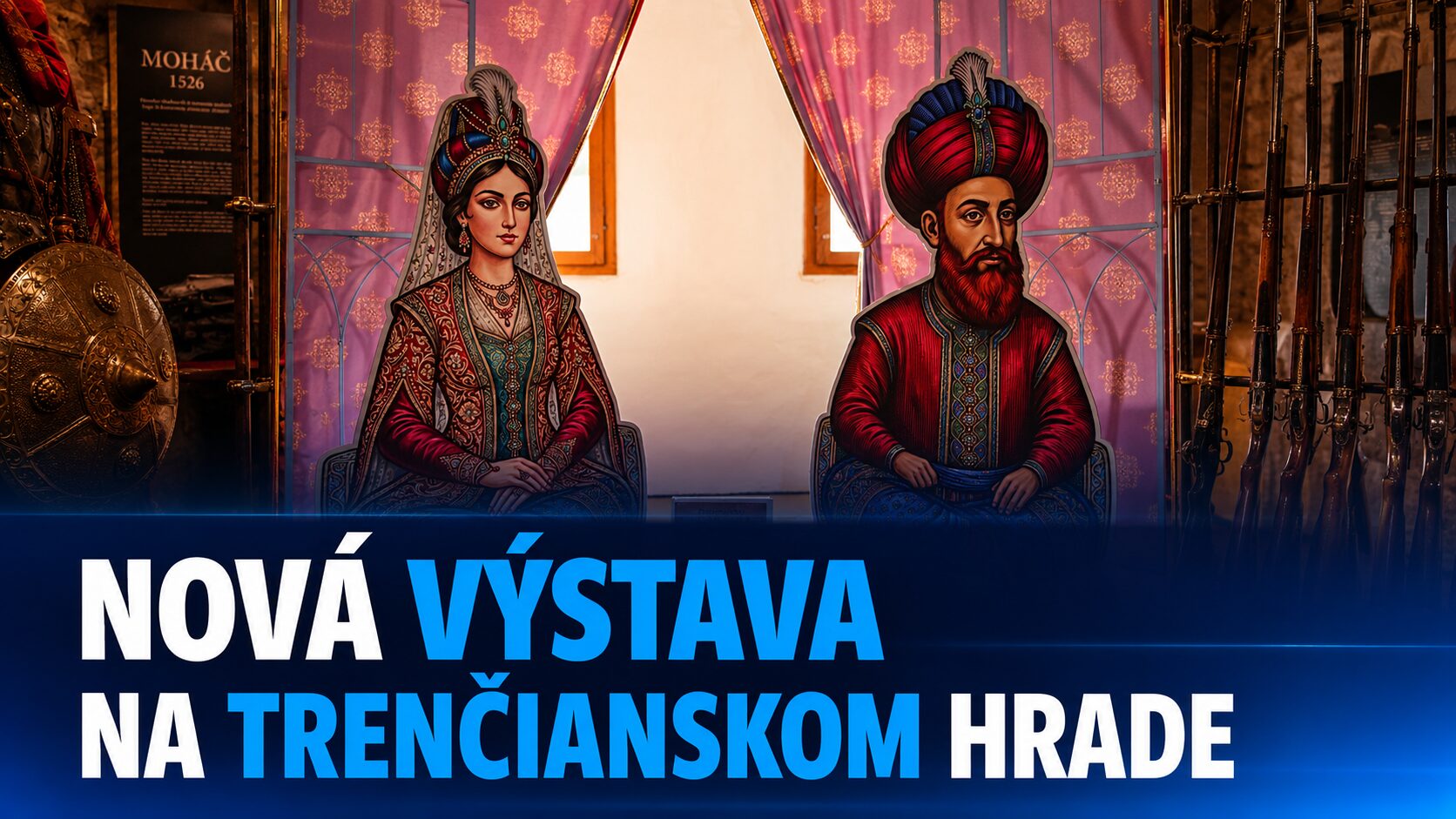 Trenčianske múzeum otvorilo na hrade novú výstavu Moháč a jeho odkaz: 90 minút boja, 150 rokov strachu