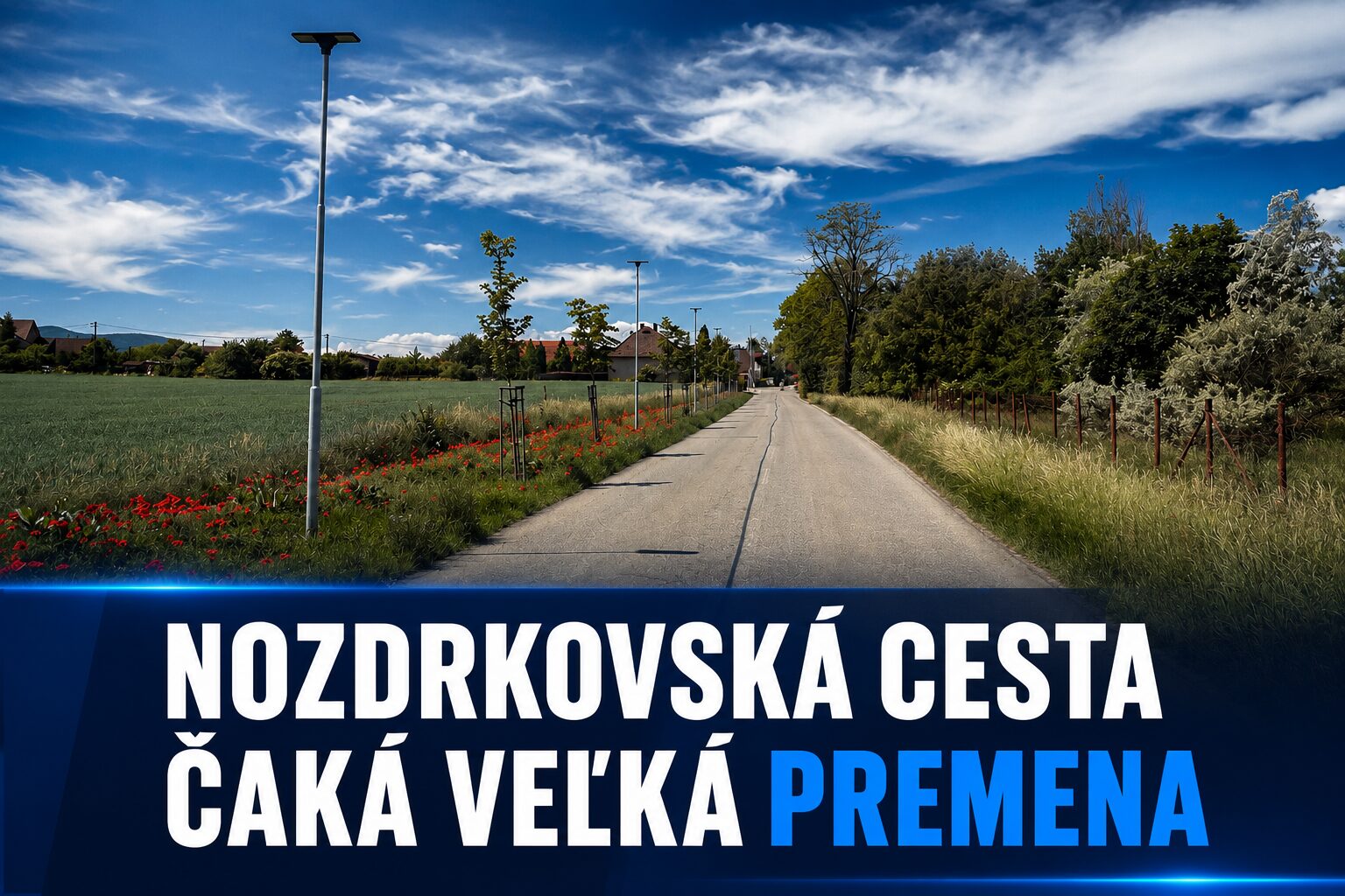 Nozdrkovská cesta sa dočká veľkej premeny. Pribudne cyklotrasa aj bezpečnejší priestor pre chodcov