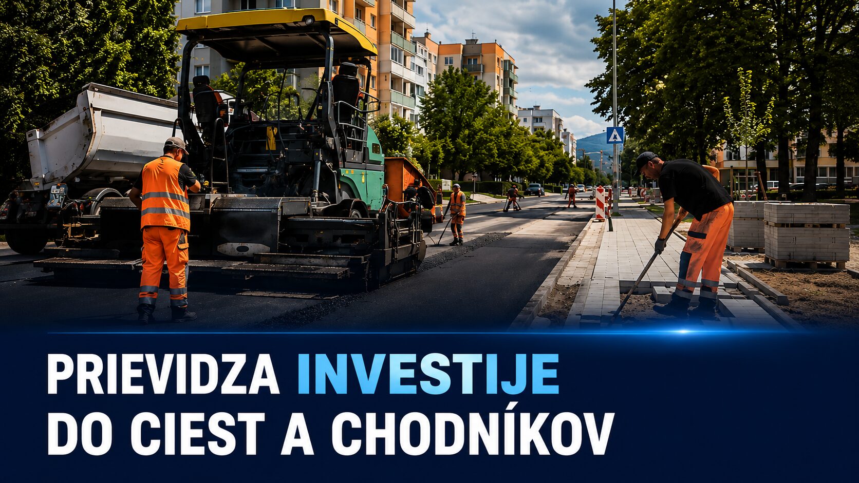 Prievidza plánuje veľké opravy ciest a chodníkov. Investície sa blížia k dvom miliónom eur