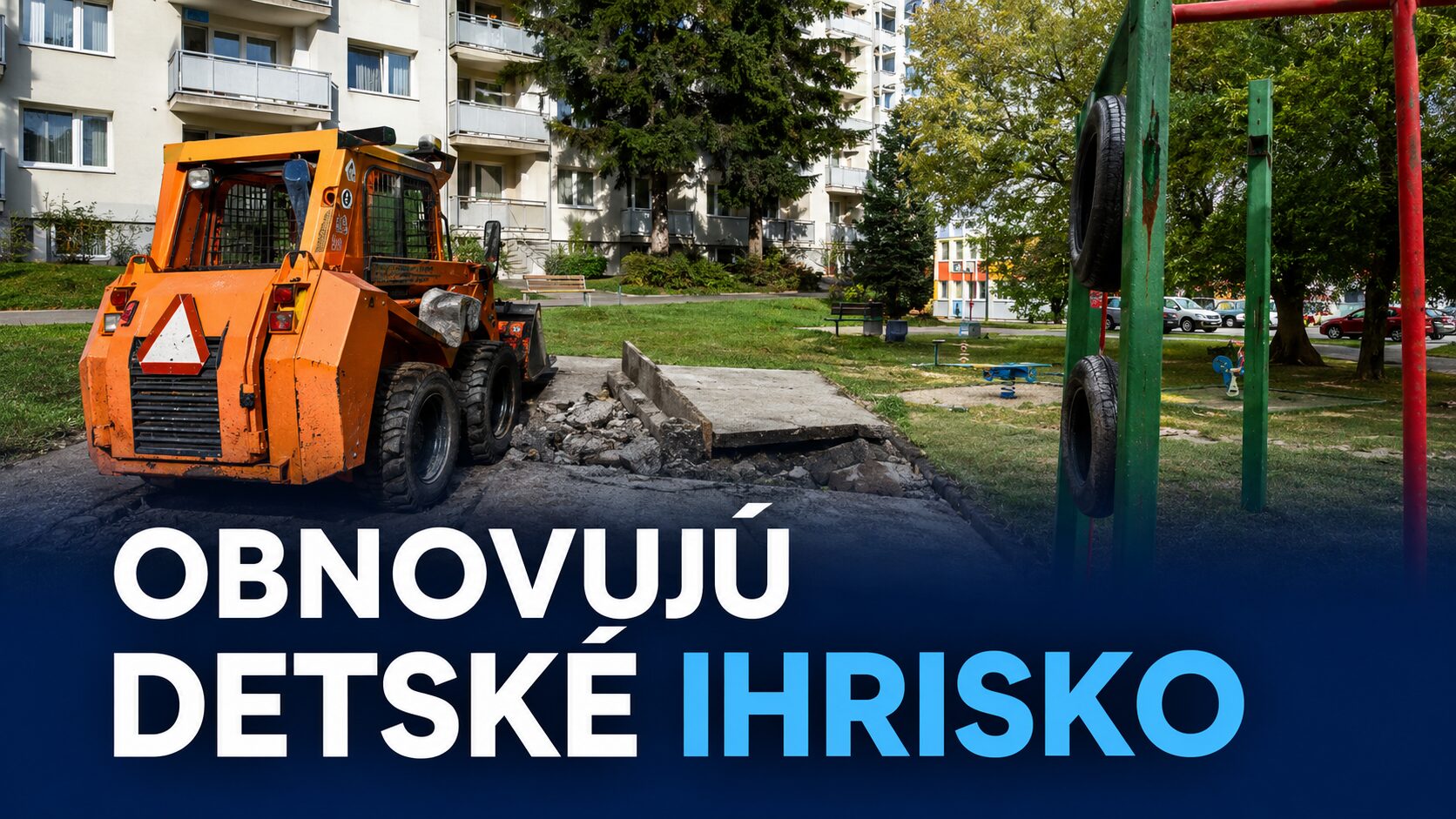 Detské ihrisko pri obchodnom dome ABC prechádza revitalizáciou
