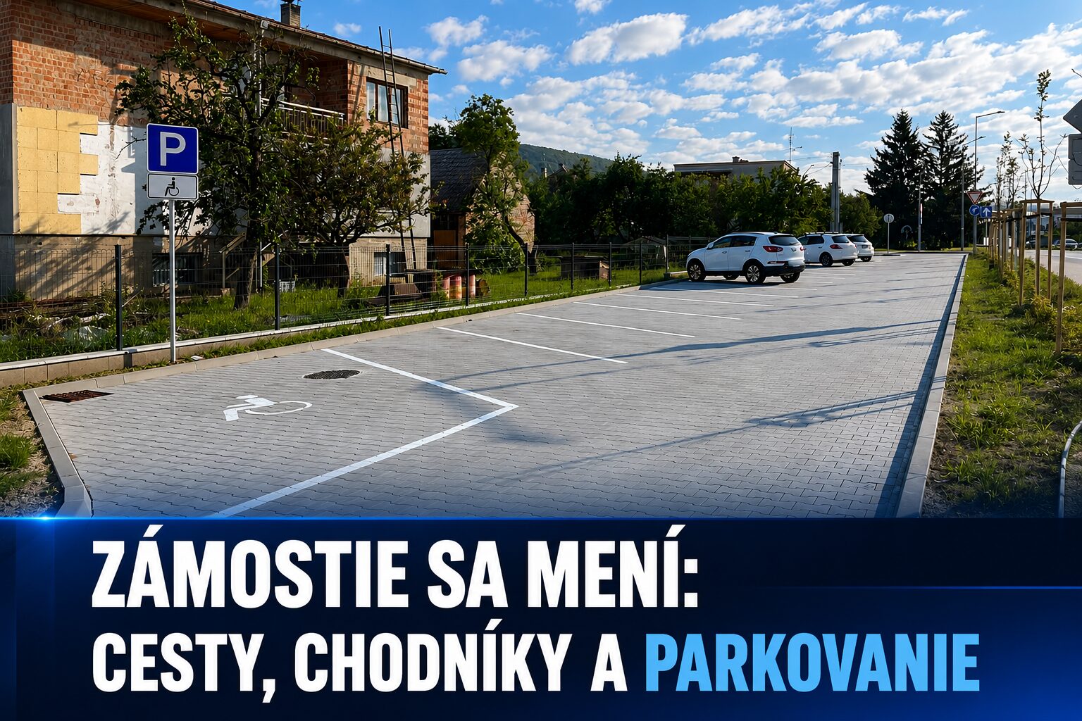 V Zámostí pokračujú opravy komunikácií. Mesto investuje do ciest, chodníkov aj parkovania