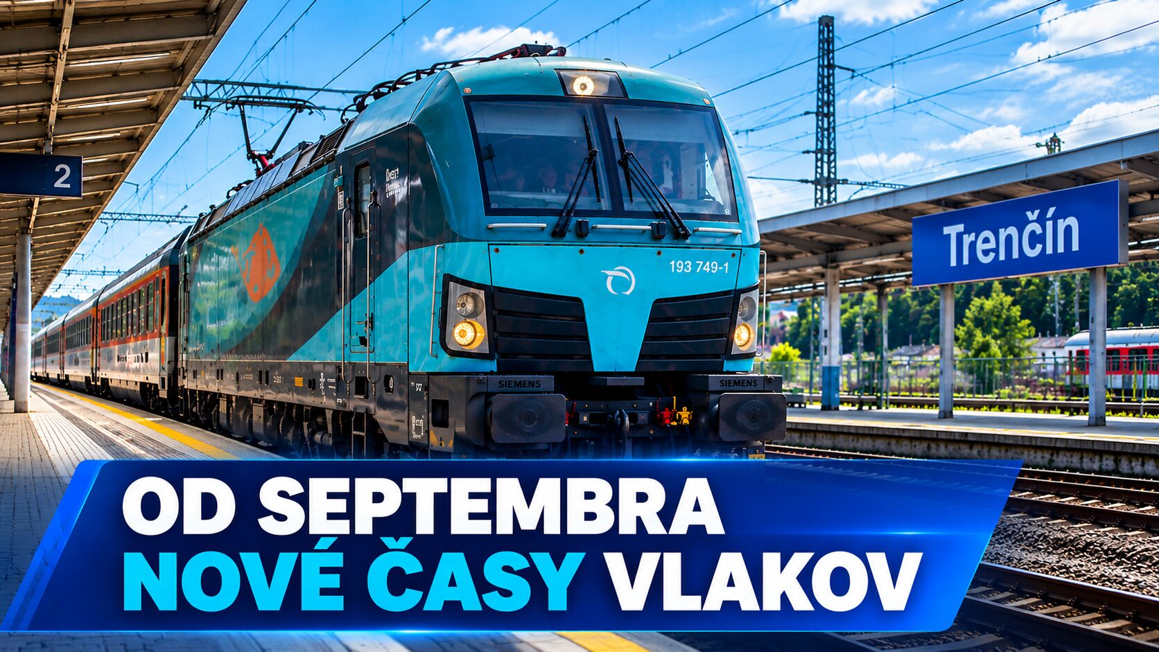 Od septembra sa menia časy vlakov v Trenčianskom kraji. Zmeny sa dotknú dvoch tratí