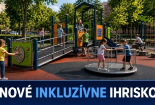 Na Baníckej ulici v Prievidzi vzniká nové ihrisko. Zahrajú sa na ňom aj deti s pohybovým obmedzením