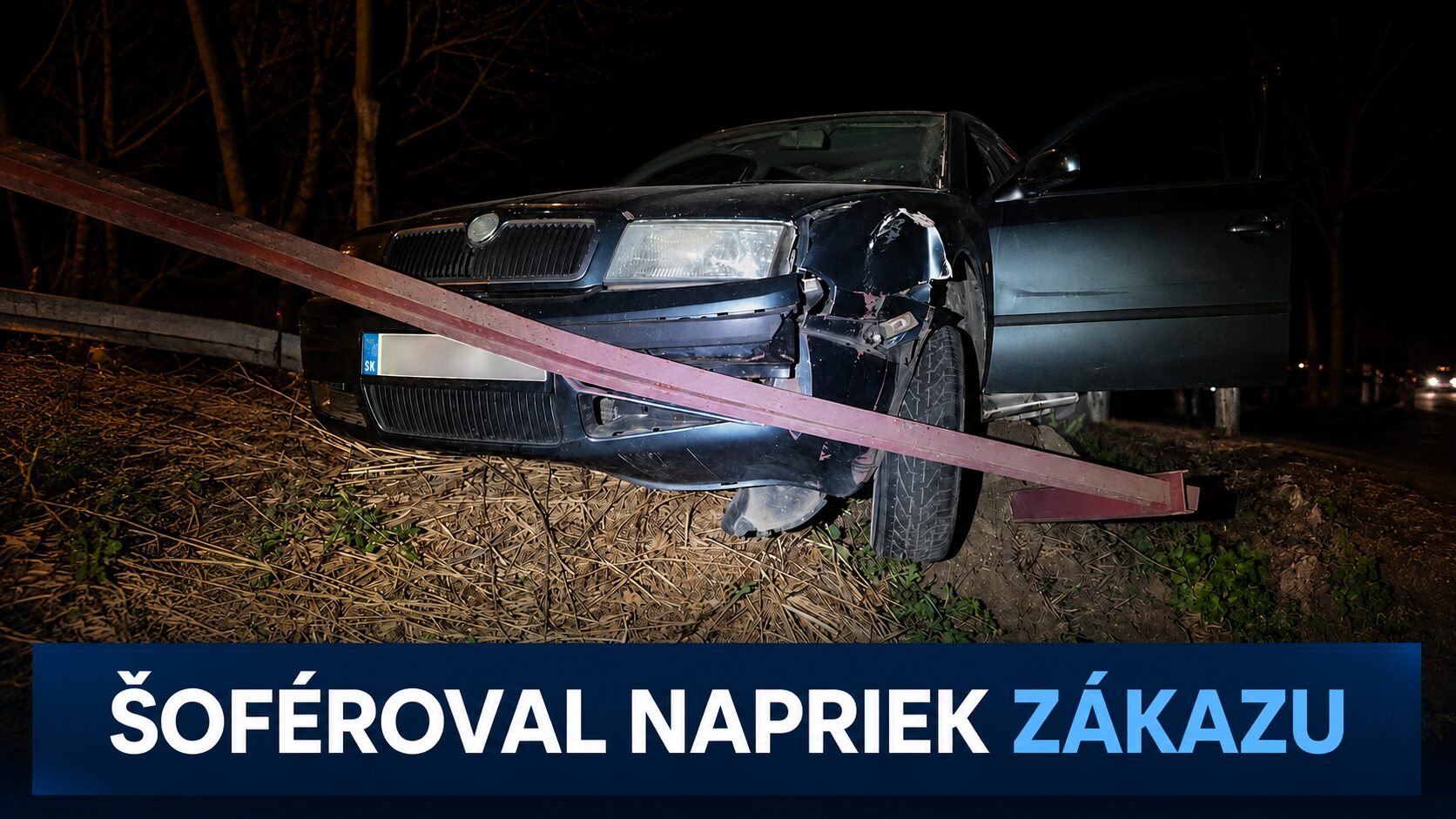 Zákaz šoférovať mal na Slovensku aj v Česku. Napriek tomu sadol za volant s 3,38 promile