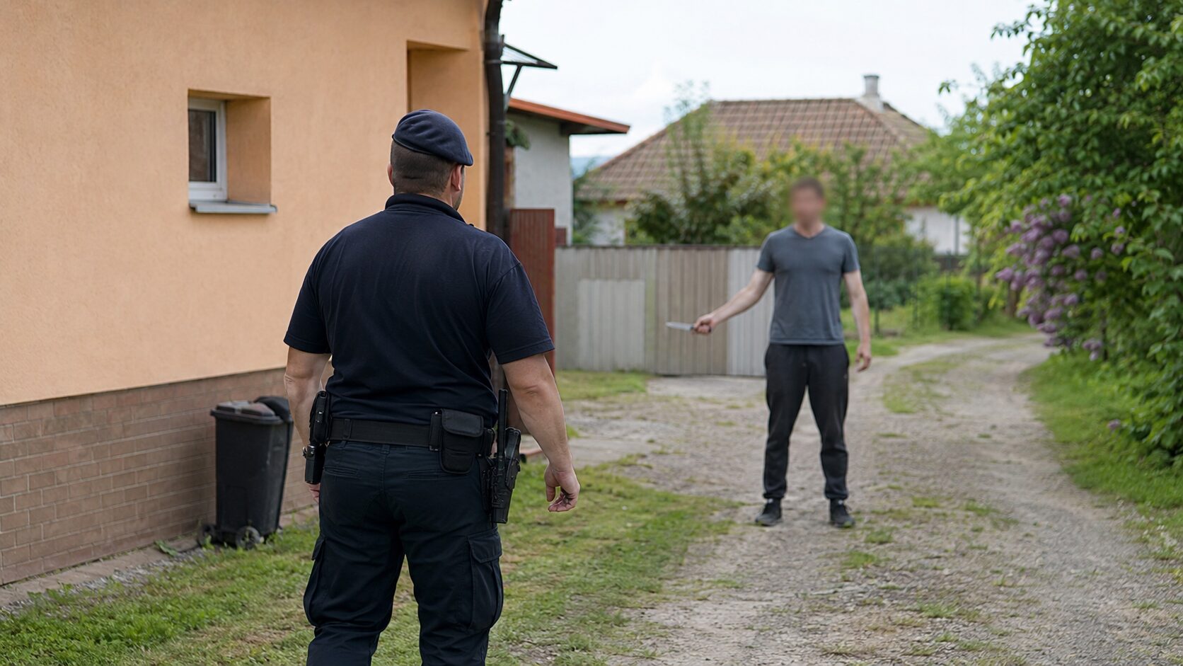 V Trenčianskej Teple napadol strýka, potom vytiahol nôž na policajta
