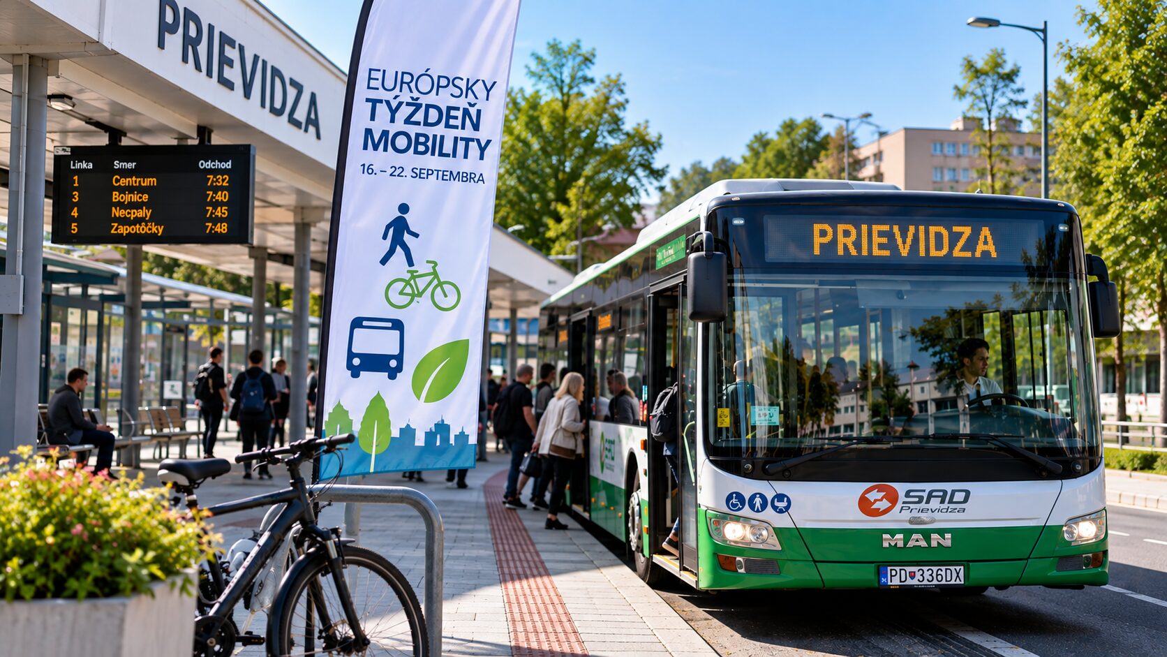 Európsky týždeň mobility v Prievidzi prinesie MHD zadarmo, rannú kávu aj súťaž o cestovanie na celý rok