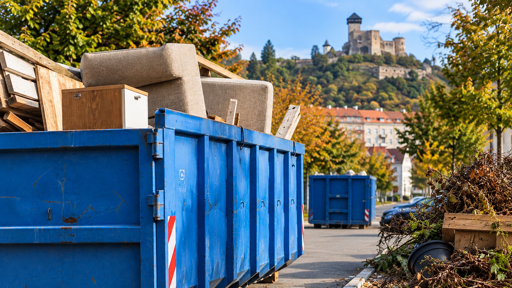 V Trenčíne pokračuje jesenné upratovanie. V sobotu budú kontajnery v mestskej časti Stred