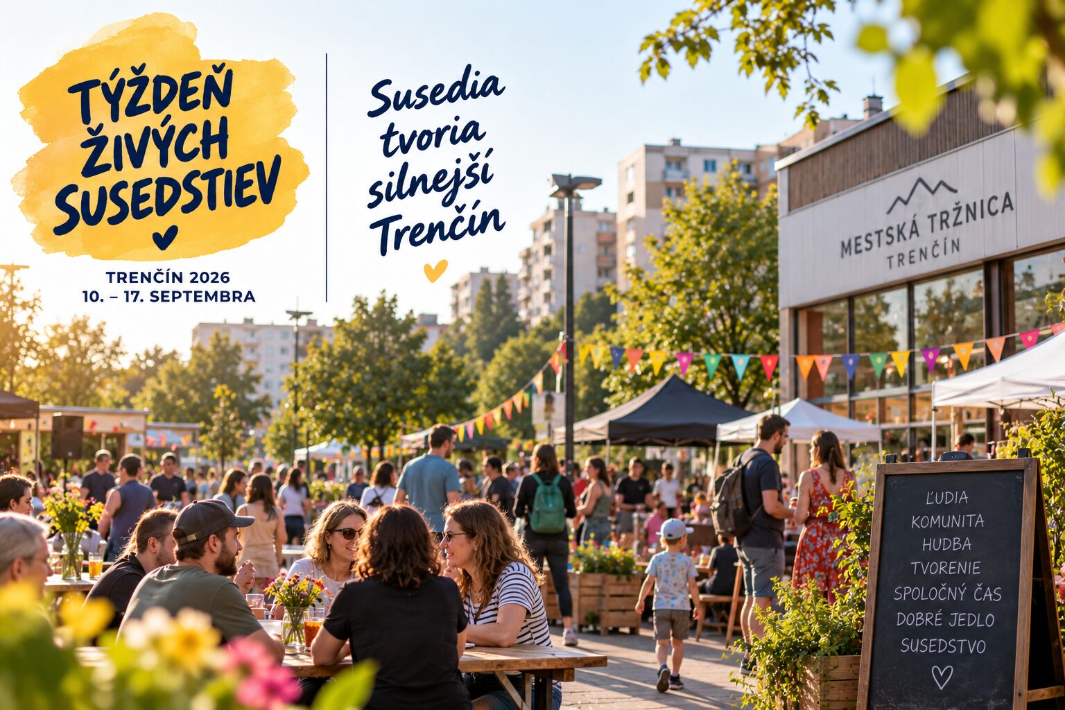 Trenčín ožije susedskými stretnutiami. Týždeň živých susedstiev prinesie grilovačky, turistiku, hudbu aj kino