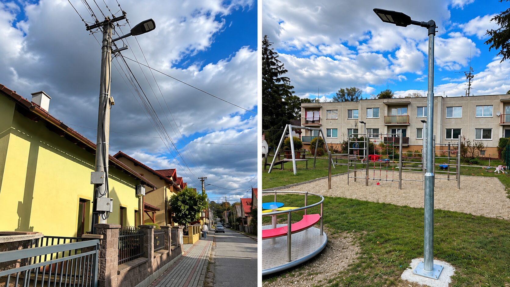 Ilava pokračuje v modernizácii verejného osvetlenia. Nové LED svietidlá pribúdajú na uliciach aj pri detských ihriskách